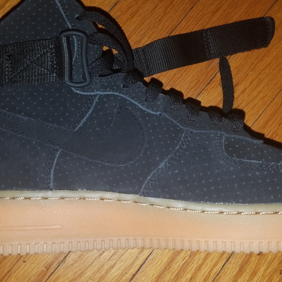 Nike Air Force 1 High ‘07 LV8 Black/ Black Sz 10 - Picture 4 of 7